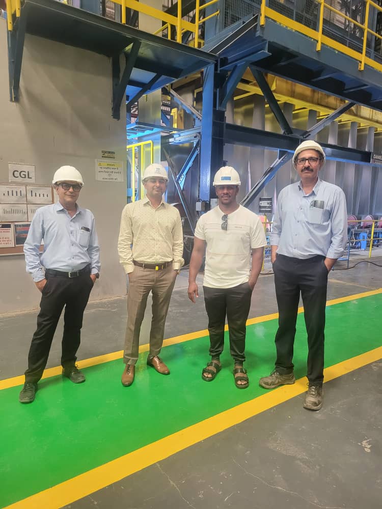 Rolls of steel coils